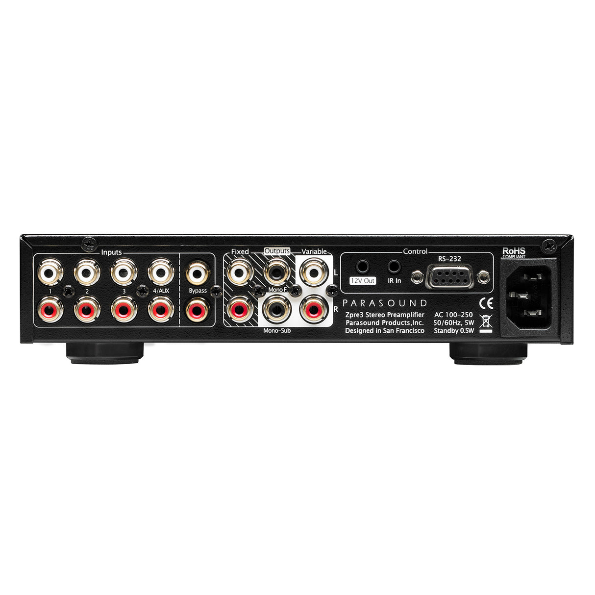 Parasound Zpre 3 - Stereo Pre-Amplifier (Black)